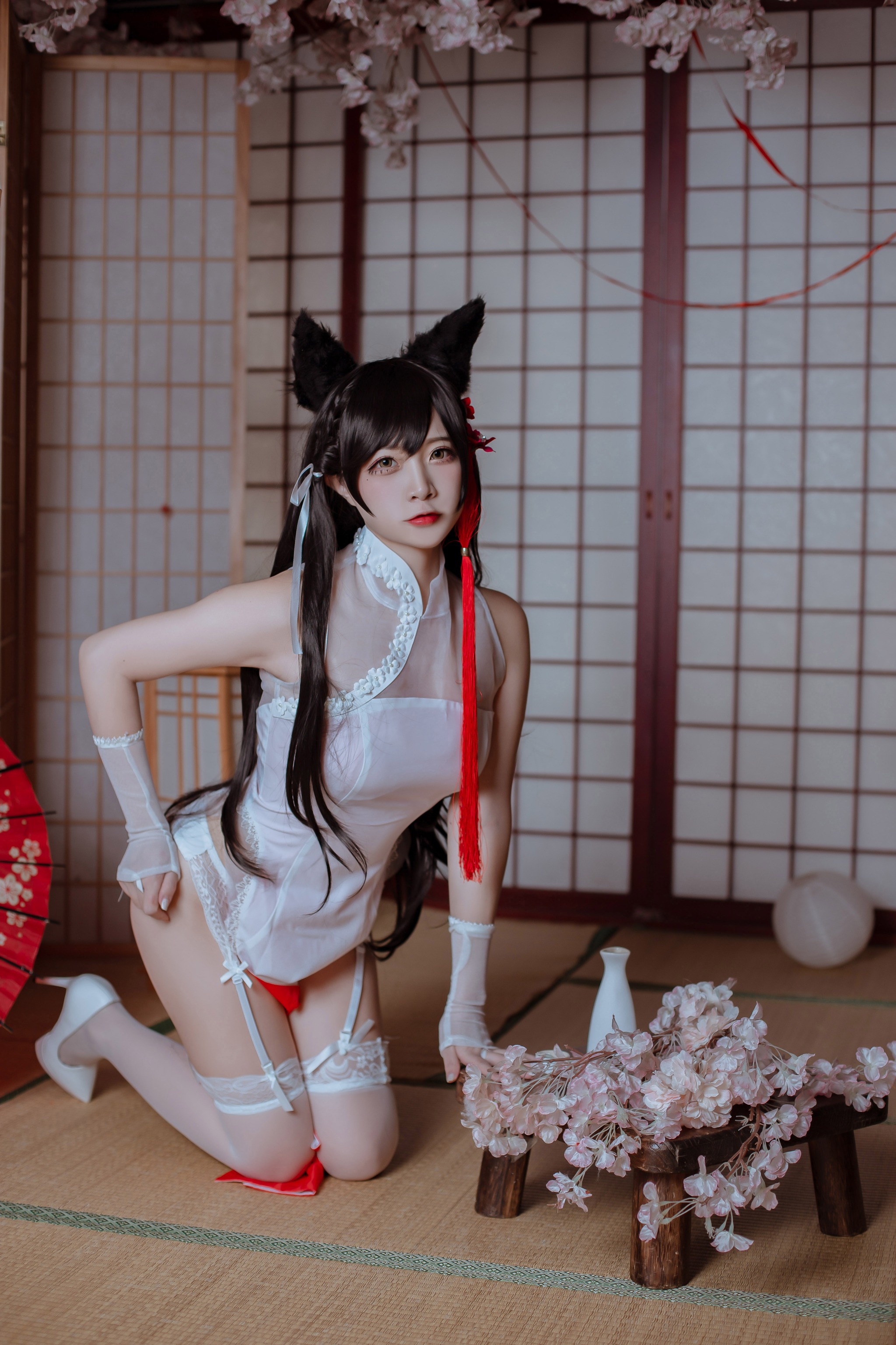 图片[1]-二佐Nisa – NO.193 犬之眷 碧蓝航线 爱宕 旗袍[18P]-XikXak